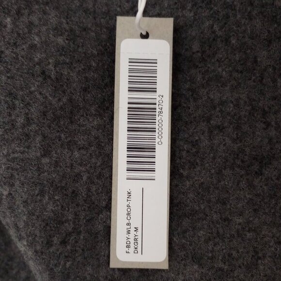 Everlane Grey Cozy Stretch Wool Blend Crop Tank Top - Picture 5 of 6